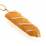 Himalayan Golden Quartz Faceted Point Wire Wrapped Pendant